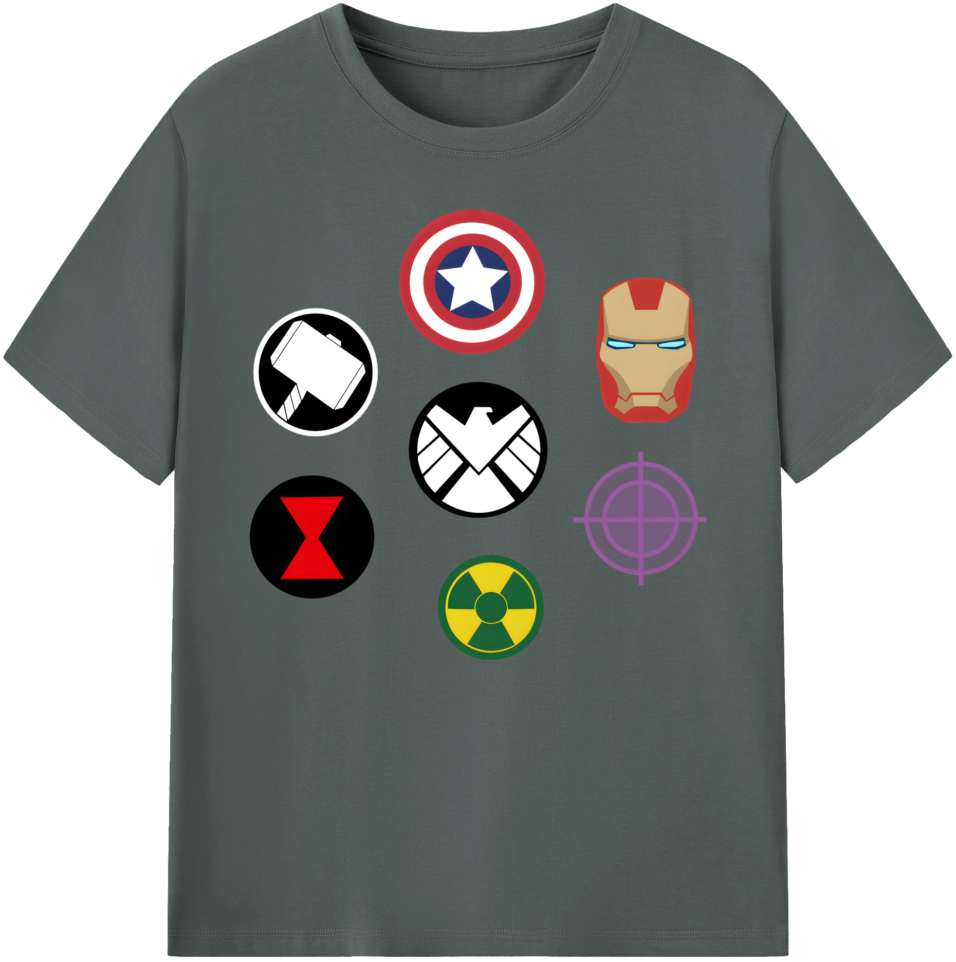 （画像用） アベンジャーズ The Avengers 綿100％ メンズ半袖Tシャツ｜肌触りやわらか＆通気性
